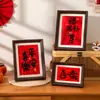 Decoraciones para Casa Nueva 2026 Marco de Fotos Adornos Regalos Estilo Nuevo Ceremonia de Mudanza Suministros para Decoración de Sala de Estar Juego Completo