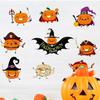 Adesivos de Abóbora de Halloween 3D para Paredes Danificadas, Bares Fantasmas, Ktv, Casas Assombradas, Adesivos de Parede para Janelas, Adesivos de Papel de Parede para Espaços Comerciais