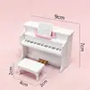 Decoraciones de escritorio, muebles mini de juego de simulación transfronterizo, cocina, dormitorio, modelo de piano, juguete de escena en miniatura, casa de muñecas