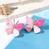 Pendientes Tejidos de Flor Hechos a Mano Estilo Bohemio Clavos de Oreja de Alta Gama para Mujeres Nicho Versátiles Elegantes Pendientes de Estilo Festivo