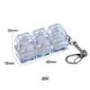 Llavero de Juguete para Aliviar el Estrés Transfronterizo con Botones de Colores, Juguete Presionable para la Punta del Dedo con Luz