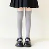 Calcetines Largos Hasta la Rodilla para Niñas y Mujeres, Calcetines Largos de Terciopelo de Colores Dulces para Primavera y Verano, Calcetines de Muslo Transpirables Antideslizantes Estilo Coreano para Niñas
