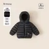 Ropa para Niños Bangxuan Ropa Cálida para Recién Nacidos Color Sólido Costilla Chaqueta de Plumas Abrigo con Capucha para Bebé e Infantil Chaqueta de Plumas para Niños