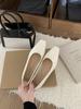 Zapatos Planos Originales de Diseño Único para Mujer, Puntera Cuadrada, Suela Suave, Versátiles, Nuevos para Primavera y Otoño, Estilo Francés Elegante, sin Cordones