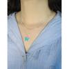 Collar de plata de ley S925 con textura de esmalte de mariposa versátil con diseño de lujo ligero de nicho INS estilo coreano 543, cadena de clavícula femenina