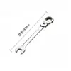 Llave de Carraca Jinlong de 72 Dientes Acero al Cromo Vanadio Llave de Doble Propósito (6-24mm) Herramienta de Reparación Mecánica