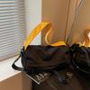 Bolso de Lona de Diseño de Nicho de Alta Apariencia Bolso Tote de Hombro Único para Viajes Bolso de Mano Cruzado Casual con Forma de Almohada para Mujer