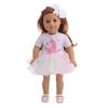 18 polegadas americana menina boneca acessórios manga curta roupas 43cm verão boneca tule saia boneca vestido vestido