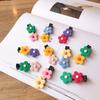 Ins estilo elegante color de contraste arcilla blanda Flor pasador para el pelo Corea del Sur accesorios para el pelo de niños lindo color caramelo pin BB pin para flequillo