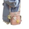 Bolso pequeño y bonito para mujer, estilo japonés, fresco, para estudiantes de secundaria, bolso de viaje para teléfono móvil, bolso cruzado que combina con todo.