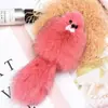 Ins Coreano Lindo Zorro Pequeño Bola de Pelo Accesorios para Bolsos de Mujer Llavero de Coche Colgante Accesorios de Pelo de Zorro Bolso