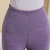 Ropa interior térmica para mediana edad y ancianos, traje con parche de cachemira y seda, femenino, engrosado, forrado de felpa, madre, cuello medio, soporte de cintura delgado, base
