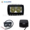 Luz de trabajo LED para automóvil, faro delantero con lente 6D20W, luz de motocicleta modificada, luz de trabajo externa de una sola fila, foco