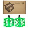 Pedales X-Shaped para Bicicleta de Montaña en Caja, Material de Aleación de Aluminio Completo, Pedales Anchos de Aluminio Completo, Accesorios para Ciclismo