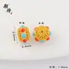 Esperando el Colgante Vajra Indestructible de Larga Duración con Cuentas Espaciadoras Huecas de Zirconia Roja y Azul Estilo Chino y Colgante en Forma de Corazón Tachonado de Diamantes para Tu Novia