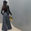 Conjunto de Primavera y Otoño para Niñas 2026 Nuevo Casual Estilo Coreano para Niñas Mayores Capa Base Sencilla con Pantalones de Rayas Verticales