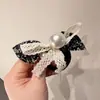 Goma para el pelo de encaje con mariposa casual, Elegante goma para moño de niña, Goma para coleta negra de alta elasticidad y durabilidad