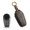 Capa de Chave de Couro Bovino de Primeira Camada Adequada para Chery Star Era Et Bolsa de Chaveiro Keychain Artesanal de Couro Artigos de Couro