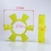 T95 tendón de res almohadilla hexagonal bomba de agua par rueda tendón de res elastómero flor de ciruelo rueda hexagonal 105 poliuretano bloque hexagonal punto