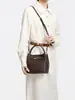Bolso Tipo Cubo Bolso Cruzado de Moda Versátil para el Trayecto Diario Nicho de Gama Alta Bolso de Mano para Mujer de Cuero Genuino