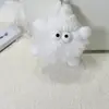 Chaveiro de Boneca Bola de Carvão Fofa Decoração de Mochila de Estudante Boneca Chaveiro de Casal Pequeno Presente