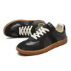 Putian Dexun Zapatos Cuero Retro Zapatos Forrest Gump Hombre Piel Genuina Diseño de Nicho Casual Zapatos de Patineta Versátiles Transpirables Caña Baja Modernos