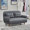 Sofá-cama dobrável, de dupla finalidade, multifuncional, adequado para ocupação individual ou dupla, ideal para apartamentos pequenos ou imóveis de aluguel, couro resistente a arranhões de gato, oferta especial, design moderno