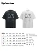 Camiseta de Manga Corta con Estampado de Retrato Vintage Lavado Retro Americana Marca de Moda Unisex Holgada Casual Top Vintage Verano