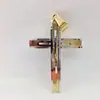 Pingente Cruz Lele Jewelry Moda Tendência Essencial Masculino Aço Inoxidável Dourado Colar de Rua Estilo Unissex Joia