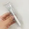 Pincel para Máscara Pincel de Silicone para Máscara Pincel de Base de Cabeça Plana Cabo Branco Pincel de Silicone para Máscara