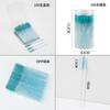 Ferramenta de enxerto de cílios Crystal Rod Escova de cílios descartável 100 espiral Maquiagem Escova Sobrancelhas Rímel Dual Use