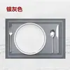 Jogo Americano Estilo Ocidental Tapete de Isolamento Térmico Tapete de Mesa de Jantar Nórdico Antiderrapante Anti-Queimadura Tapete para Tigela Tapete de Prato de PVC Porta-Copo Tamanho Grande para Uso em Hotel e Casa