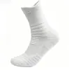 Calcetines de rizo con suela de toalla engrosada para hombre y mujer, calcetines élite de longitud media de caña alta para correr y deportes al aire libre