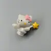 Comércio Exterior Atacado Desenho Animado Boneca Gashapon Versão Mini Pequeno Gato Kt Capa de Celular Creme Cola DIY Material Acessórios