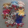 Muñeca de Monstruo de Tres Ojos Colgante de Lana Colgante Tejido a Mano Producto Terminado Muñeca de Ganchillo Hecha a Mano Colgante de Ganchillo Producto Terminado