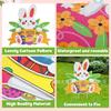 2027 El letrero exterior de Pascua más vendido de Amazon con conejo y huevos Letrero de jardín Feliz Pascua
