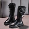 Botas Altas para Niñas 2026 Nuevo Estilo Botas Genuinas de Piel Suave Tendencia Otoño e Invierno Botas Largas de Moda Estilo Princesa Botas Elegantes