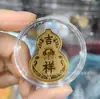 Adesivo de Telefone de Ouro Puro 999 para Riqueza Instantânea, com Adesivo Traseiro, Adesivo de Ouro 2mg, Presente Promocional para Lojas de Ouro em Transmissão ao Vivo