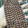 Contas Soltas de Pedra Vulcânica Aromaterápica Coloridas, Contas Redondas de Pedra Vulcânica Sete Cores, Acessórios para Joias Artesanais DIY Semi-Acabados