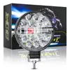 DxzTax Não IncluídoNova Luz de Trabalho LED Redonda para Carro Luz Auxiliar Luz Branca Luzes de Off-Road Piscantes Vermelhas e Azuis