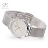 SHENGKE k0049 relógio feminino de comércio exterior pulseira de malha de aço simples moda relógio de quartzo