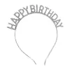 Diadema Feliz Cumpleaños Diosa Corona de Pedrería Diadema de Ambiente Vestido de Fiesta Pasador Coreano Tocado Accesorios para el Cabello