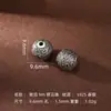 Plata 925 Chapada en Oro Patrón de Meteorito Amarillo Cuenta de la Fortuna Ovni Cuentas Sueltas para Hacer Joyería Accesorios DIY