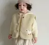 Nuevo Chaleco de Cordero de Pato Lindo de Invierno para Bebés Niñas Suéter con Capucha Estilo Coreano Ropa de Punto Falda Corta Elegante