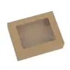Caja de Embalaje Plegable Personalizada Papel Kraft Ventana Caja tipo Cajón Calcetines Juguete Joyería Caja de Regalo