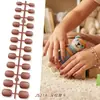 Uñas Postizas Opacas Esmeriladas Populares de Amazon para Niños, Uñas Portátiles en Colores Sólidos y Múltiples Colores, Piezas de Uñas en Diferentes Tamaños
