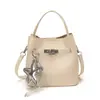 Bolsa Pequena Estilo Balde 2026 para Mulheres, Bolsa de Ombro de Cor Sólida da Moda e Tendência, Bolsa Transversal para o Dia a Dia