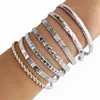 Accesorios de Pulsera de Aspecto de Alta Gama para Mezclar y Combinar Moda Joyería Apilable con Espalda Abierta Accesorios de Pulsera para Mujer