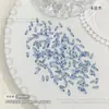 Mini Strass Pequenos de Fundo Plano na Cor Azul Claro Misturados Atacado para Decoração de Nail Art
