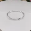 Pulsera de bambú brillante moda mujer todo-partido sólido joven simple push-pull pulsera lisa para madre venta al por mayor